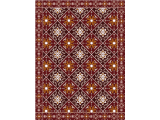 Alfombra Vinilica  Q-Carpet Procida Mattonella Marrone Bordeaux